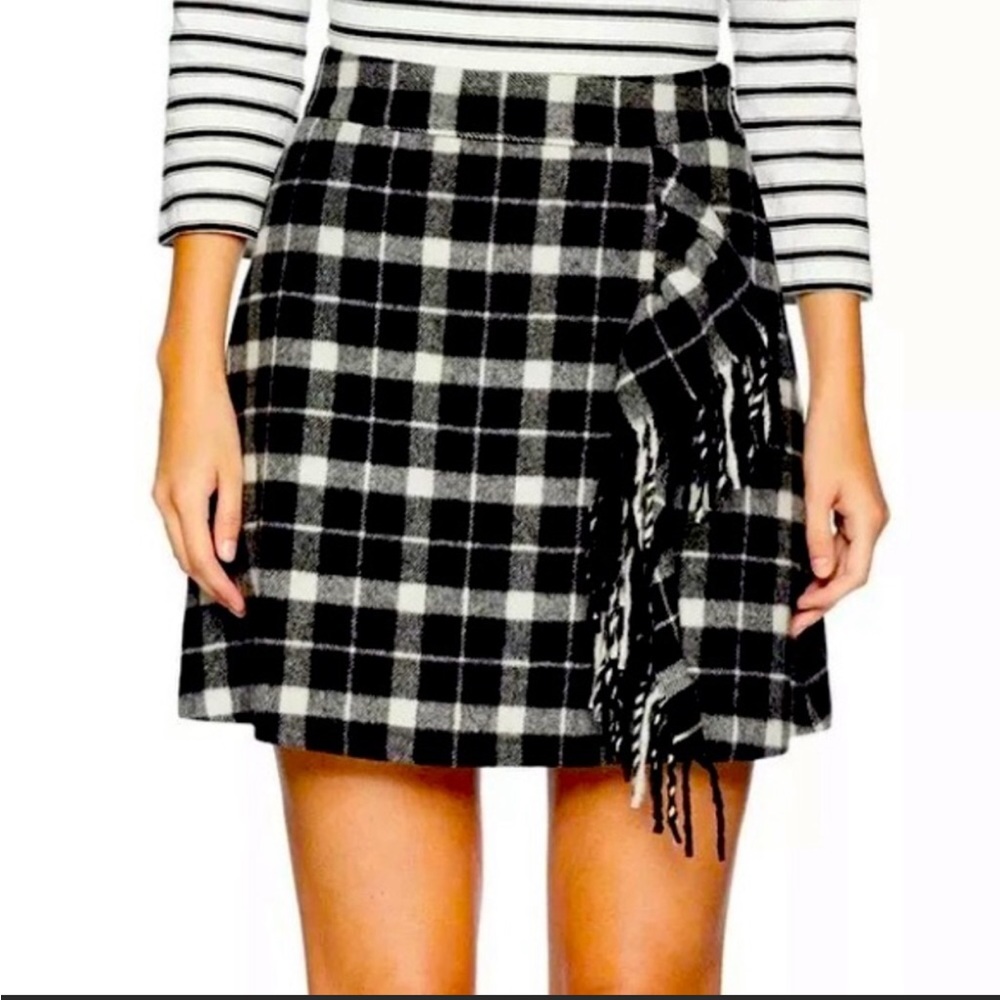 NEW Kate Spade New York Rustic Mini Skirt With Cascading Fringe Size 6 NWOT